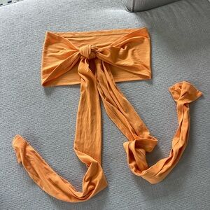 Orange Wrap Top